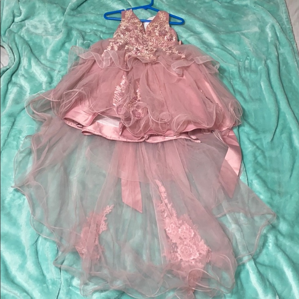 Toddler dress with tail and crinoline skirt